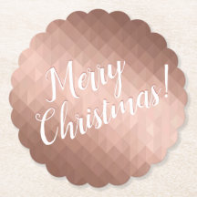 Feliz Natal - rosa de design de ouro