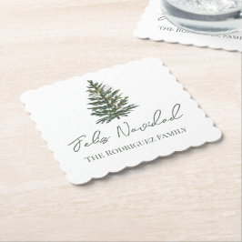 Porta-copo De Papel Feliz Navidad-Feliz Árvore de Natal e Luzes