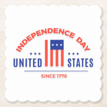 Feliz Porta copos de Papel no Dia da Independência
