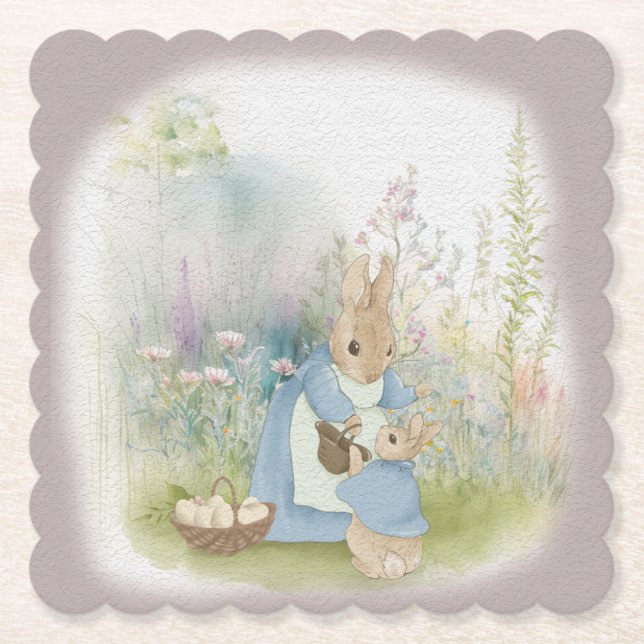 Porta-copo De Papel Felz pascoa com Peter Rabbit (Frente)