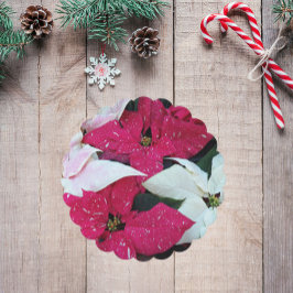 Porta-copo De Papel Férias Festivas Poinsettias Floral