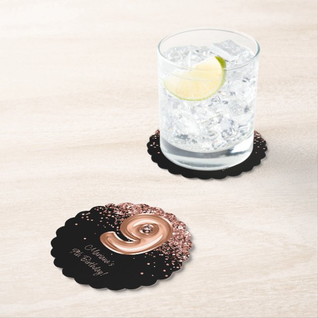 Porta-copo De Papel Festa de aniversário Dourada 9.ª rosa (Insitu)