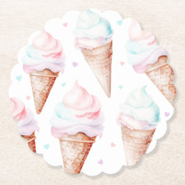 Porta-copo De Papel Festa de aniversário Sorvete