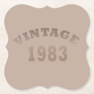 Porta-copo De Papel Festa de aniversário vintage nascida em 1983