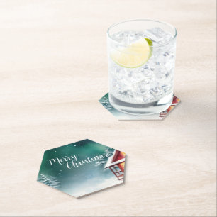 Porta-copo De Papel Festa de Feriado do Pinheiro do Natal selvagem da 