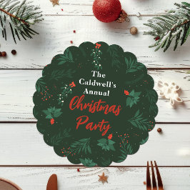 Porta-copo De Papel Festa de Férias Personalizadas do Mistério de Nata