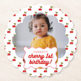 Porta-copo De Papel Festa de Fotografia do primeiro aniversario Retro