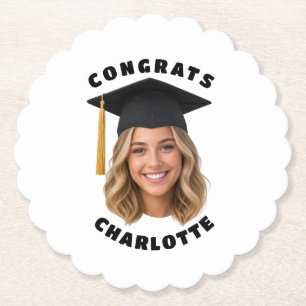 Porta-copo De Papel Festa de Graduação Personalizada Foto Simples