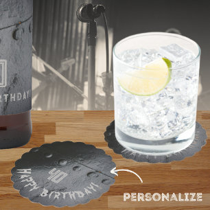 Porta-copo De Papel Festa de homem do estilo loft de metal negro