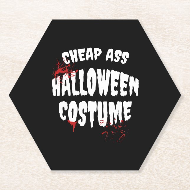 Porta-copo De Papel Figurino de Halloween (Frente)