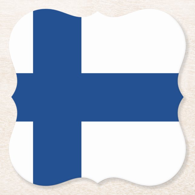 Porta-copo De Papel Finlândia (finlandês) Flag (Frente)