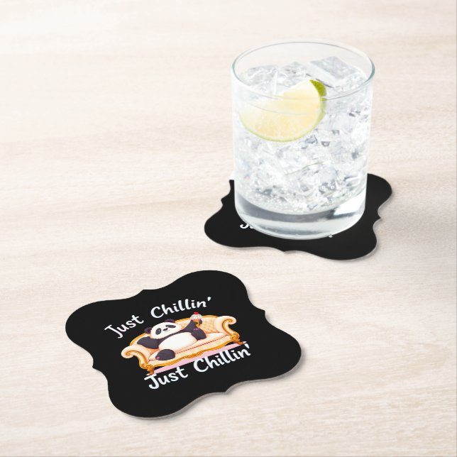 Porta-copo De Papel Fique calmo e fique calmo com Sorvete (Insitu)