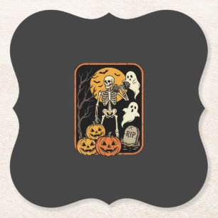 Porta-copo De Papel Fitness Halloween Esqueleto Fantasma Abóbora Trein