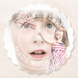 Porta-copo De Papel Fiz uma porta copos de papel de direito