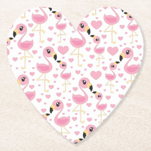 Porta-copo De Papel Flamingo Chá de fraldas Cute Tropical