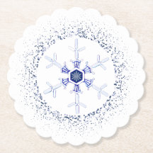 Floco de neve redondo