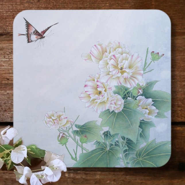 Porta-copo De Papel Flor Chinês com Borboleta (Criador carregado)