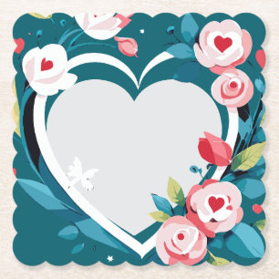Porta-copo De Papel floral