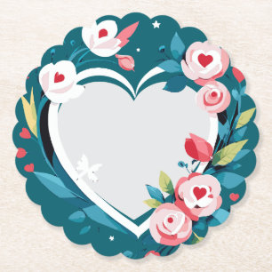 Porta-copo De Papel floral