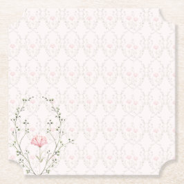Porta-copo De Papel Floral Bonito