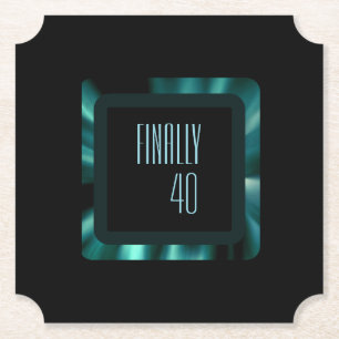 Porta-copo De Papel Floral Verde Moderno - Destaques Pretos