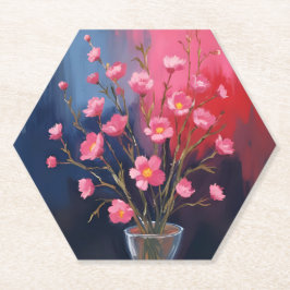 Porta-copo De Papel Flores Bonitas Em Um Vaso