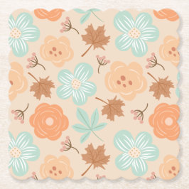 Porta-copo De Papel Flores de Outono