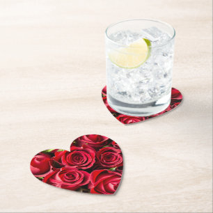 Porta-copo De Papel Flores De Rosa vermelha Nunca Suficientes