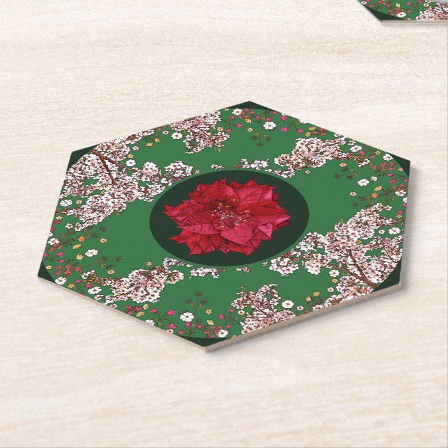 Porta-copo De Papel Flores para o Natal (Angular)