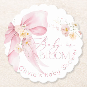 Porta-copo De Papel Flores silvestres Arco cor-de-rosa Baby in Bloom