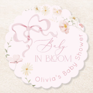 Porta-copo De Papel Flores silvestres Arco cor-de-rosa Baby in Bloom