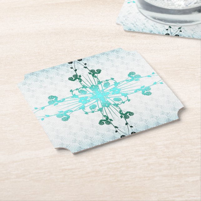 Porta-copo De Papel Flower Cross (Angular)