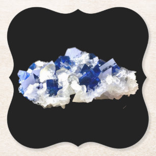 Porta-copo De Papel Fluorita Azul Radiante Clareza de Cristal Foco Ene