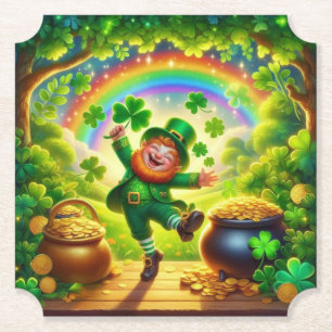 Porta-copo De Papel Fofo, mágico Dia de São Patrício Leprechaun