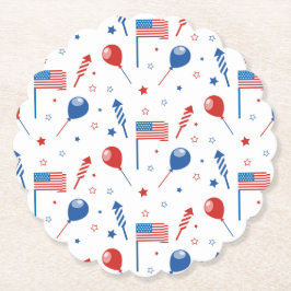 Porta-copo De Papel Folha de papel do Dia da Independência 4 de julho