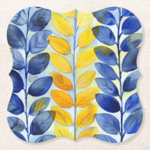Folhas Amarelas e Azuis