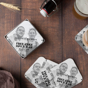 Porta-copo De Papel Foto engraçada, casamento do bar aberto, salve a d