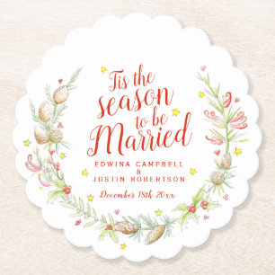 Porta-copo De Papel Frutos de pinheiro de inverno