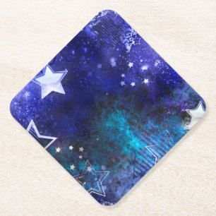 Porta-copo De Papel Fundo Espacial com Estrelas