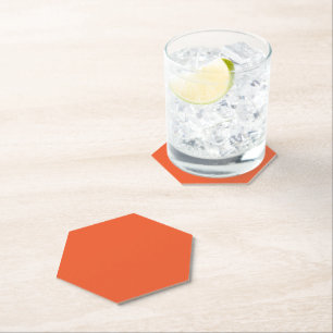 Porta-copo De Papel Fundo Laranja Sólido Brilhante