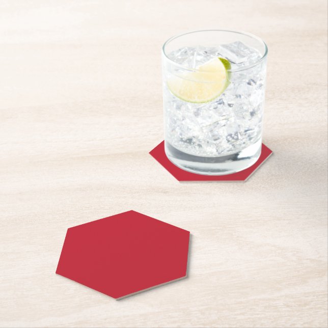 Porta-copo De Papel Fundo Vermelho Escuro (Insitu)