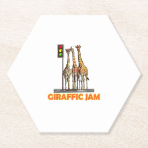 Porta-copo De Papel Funny Pun Giraffe Jam