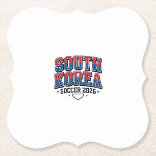 Porta-copo De Papel Futebol da Coreia do Sul 2026 Futebol Bold País Ti