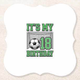 Porta-copo De Papel Futebol Vintage Aniversário de 18 anos