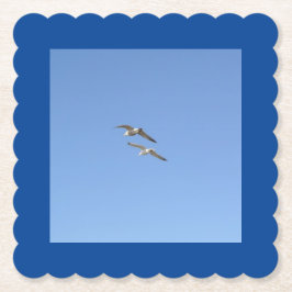 Porta-copo De Papel Gaivotas Voando Alto -