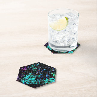 Porta-copo De Papel Galaxy abstract Paper Coaster,Dark texture bold 