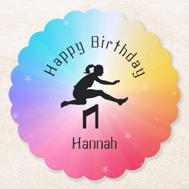 Porta-copo De Papel Garotas Rastream e Estrelas do Arco-Íris de Campo (Frente)