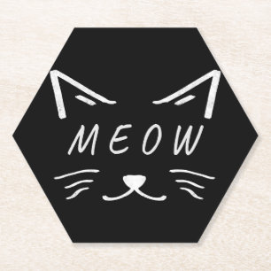 Porta-copo De Papel gatinho bonitinho com cara de vaca