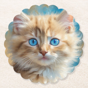 Porta-copo De Papel Gato-37823 Bonito Adorável