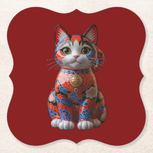 Porta-copo De Papel Gato de dinheiro